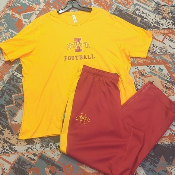 Nike Iowa State University basketball sweatpants & graphic tee xxL - Picture 1 of 13